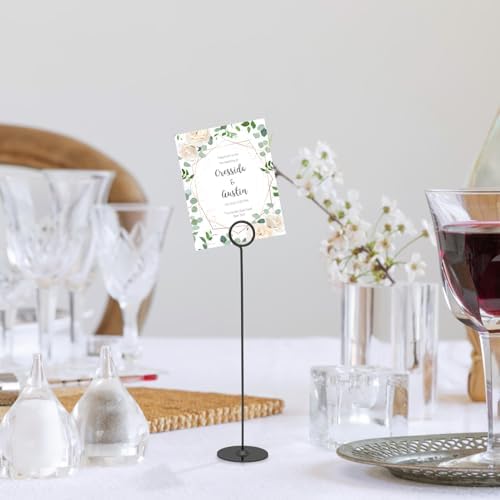 Urban Deco 16 Piece Table Number Holders Set Black
