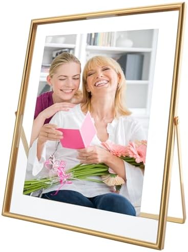 Gold Floating Frame 8x10 Inches Vertical