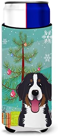 Carolines Treasures Christmas Tree and Bernese Mountain Dog Can Cooler Sleeve Hugger