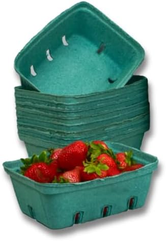 25 Pack Large Vented Berry Basket - Eco-Friendly Food Containers