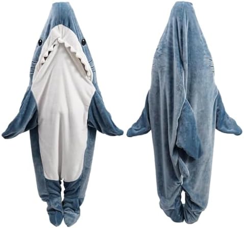 Shark Blanket Hoodie Onesie for Adult and Kid