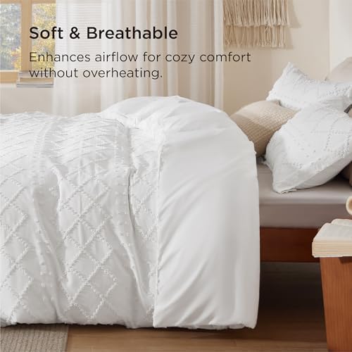 Bedsure Boho Duvet Cover Queen Size Set