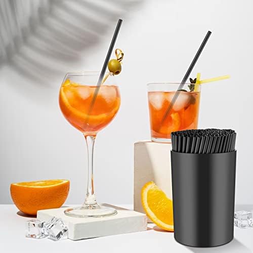 200 Pcs Black Coffee Stirrer and Holder Set