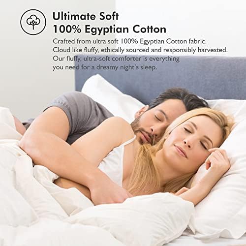 Luxurious King Size Down Comforter with Cotton Cover