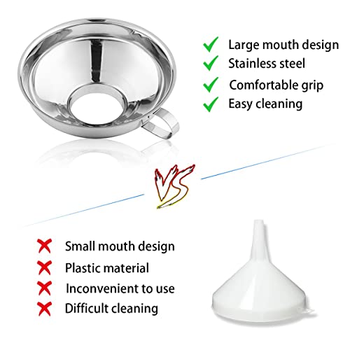 CADAVO Stainless Steel Canning Funnel for Mason Jars