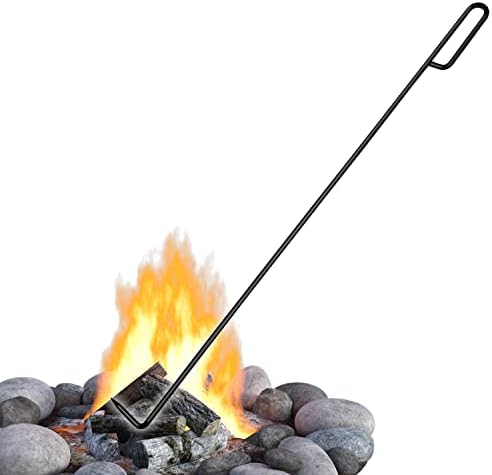FEBTECH 40-Inch Fire Pit Poker - Black