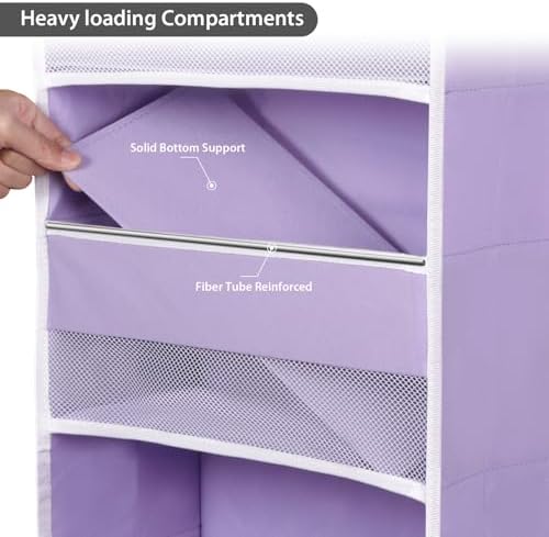 Univivi 5 Shelf Door Hanging Storage Organizer Purple