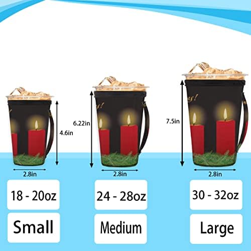 Reversible Iced Coffee Cup Sleeve With Handle