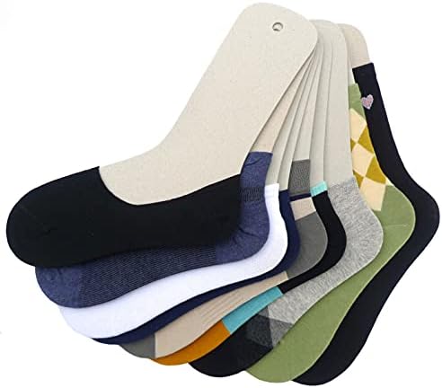 TATYZ Cardboard Sock Inserts for Organization and Display - 10 PCS Small