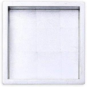 Caspari Lacquer Cocktail Napkin Holder Silver 1 Each