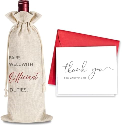 YAANUNULU Wine Bottle Bag with Greeting Card