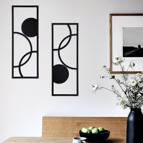 TYLCC Modern Abstract Metal Wall Art - 2 Pcs