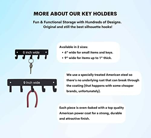 Camper Key Rack Holder - 6 Inch Wall Mounted Hook