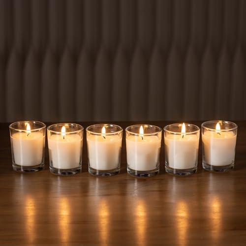 Housecret 24 Pack Warm White Unscented Votive Candles