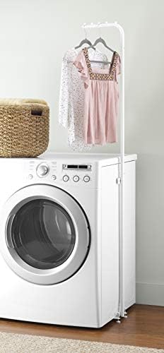 Whitmor Magnetic Laundry Valet Hanging Rod White