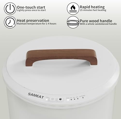 SAMEAT Heated Towel Warmer for Bath - 2 Towels Auto Shut Off