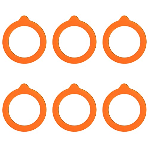 6pcs Silicone Gasket Seals for Mason Jars