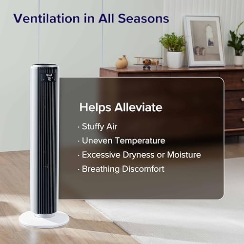 LEVOIT Tower Fan with Quiet Operation and 5 Speeds