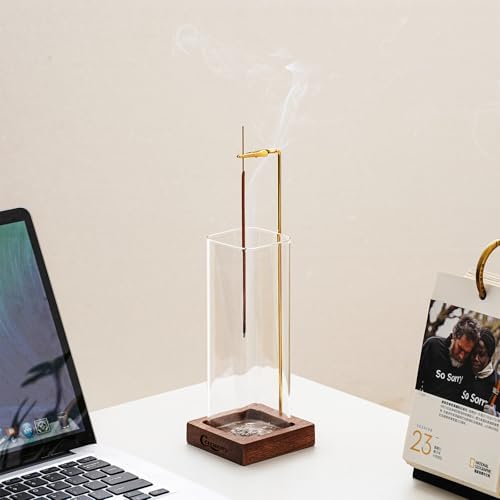 CEREMONY Incense Holder with Glass Ash Catcher