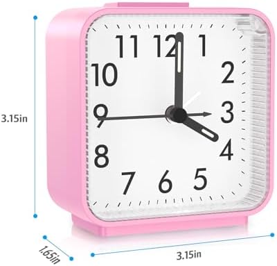 AMIR Analog Alarm Clock with Snooze and Light