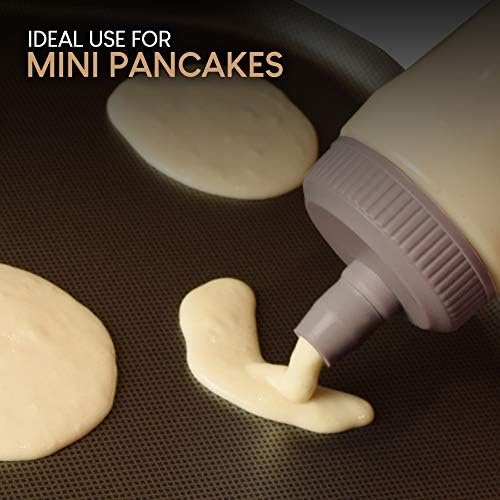 EXULTIMATE Pancake Batter Dispenser Pen - 3 Cup Capacity Drip Proof