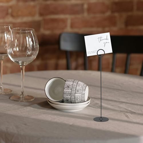 Urban Deco 16 Piece Table Number Holders Set Black