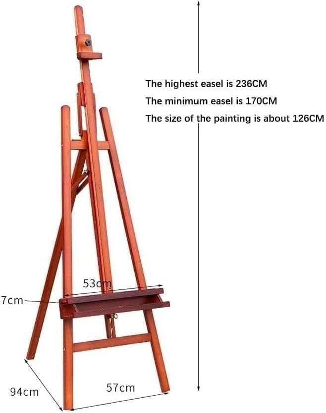 Adjustable Easel for Art Display and Sketching
