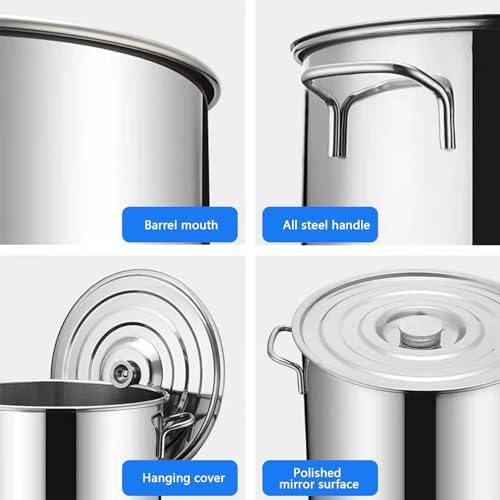 AIZYR 6L Stainless Steel Stock Pot with Lid