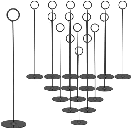Urban Deco 16 Piece Table Number Holders Set Black