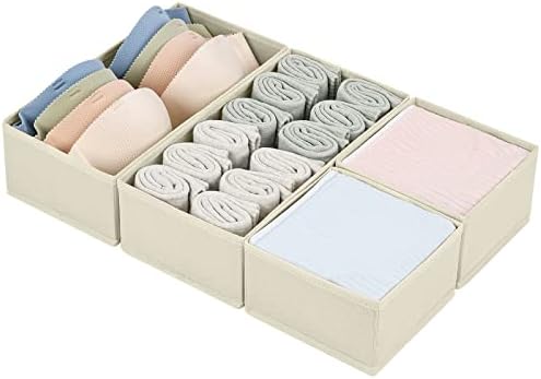 DIMJ Drawer Organizers Set of 4 for Clothing and Storage