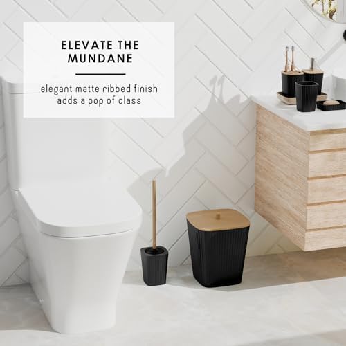 Clara Clark Bathroom Accessories Set - 20PC Black Set