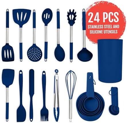 Culinary Couture 24-Piece Silicone Utensils Set