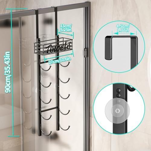 HapiRm 6-Tier Towel Rack - Black Patented