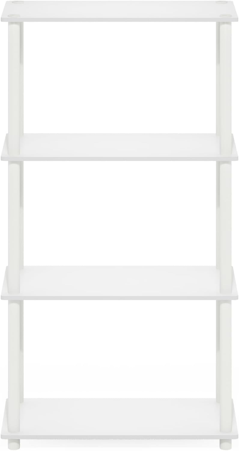 Furinno 4-Tier Multipurpose Shelf Display Rack White