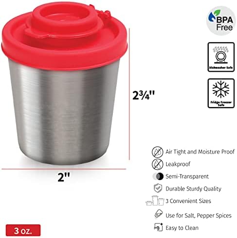 SIGNORAWARE Salt and Pepper Shakers Set of 2 Airtight Spill-Proof