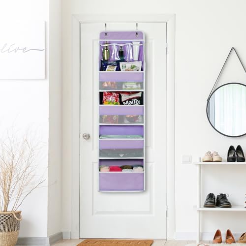 Univivi 5 Shelf Door Hanging Storage Organizer Purple