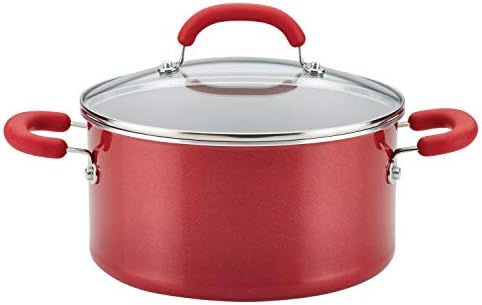 Rachael Ray Nonstick Stockpot 6 Quart Red