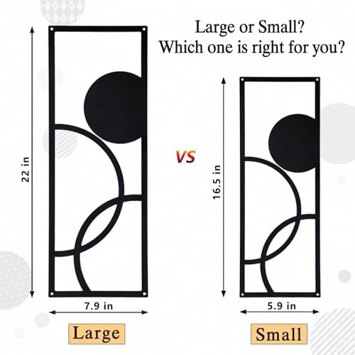 TYLCC Modern Abstract Metal Wall Art - 2 Pcs