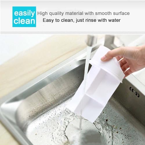 OUKENS 4 Grids Flatware Organizer With Clear Lid