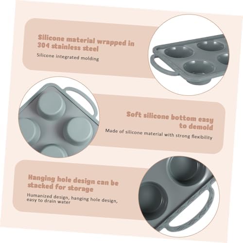 PRETYZOOM Silicone Baking Molds Non-Stick Cake Pan for Creative Desserts