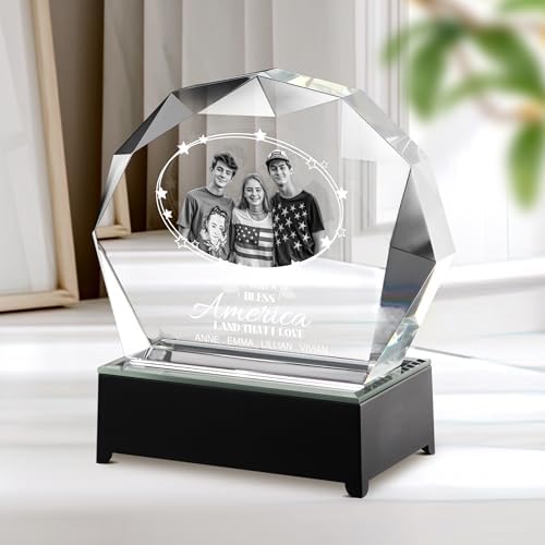 3D Crystal Photo Frame for Couples and Family