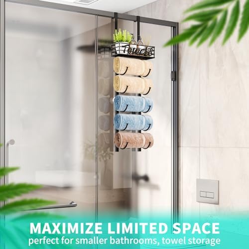HapiRm 6-Tier Towel Rack - Black Patented