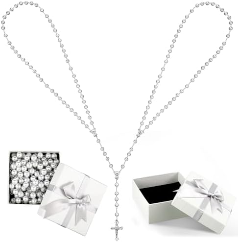 Traditional Wedding Unity Cord Lasso with Pearl and Cross