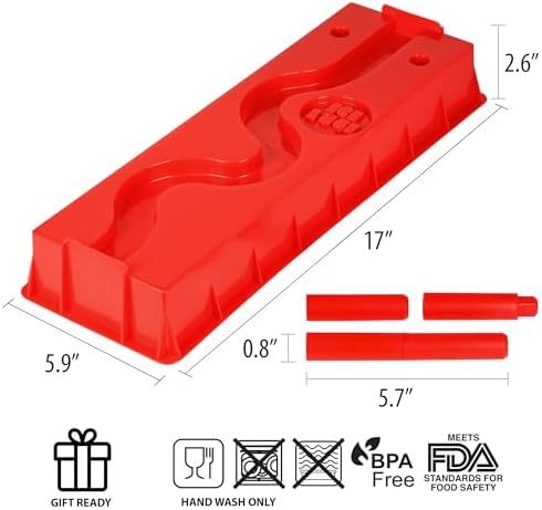 Funwares Reusable Ice Luge Mold - 24 Hour Freeze