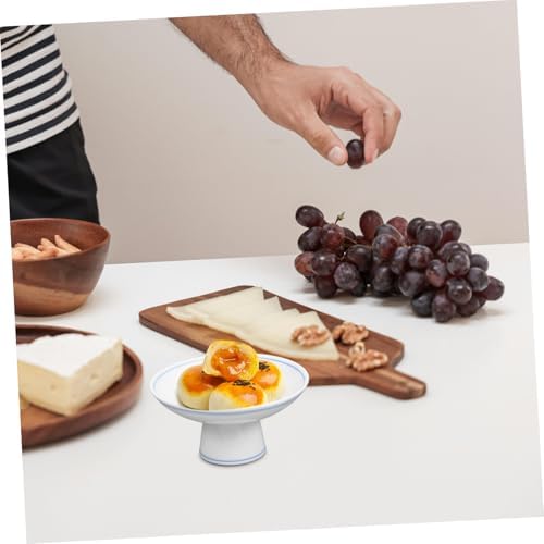 LIFKOME Tall Fruit Plate with Footed Pedestal