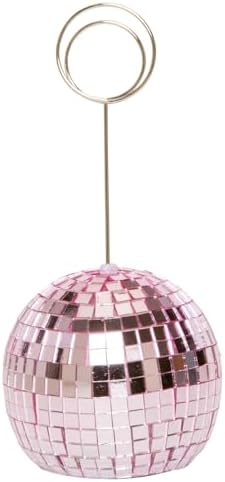 Concepts Pink Disco Ball Clip Photo Holder