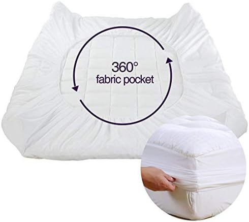 EASELAND Queen Mattress Pad 60x80 Inch Deep Pocket Cooling Topper
