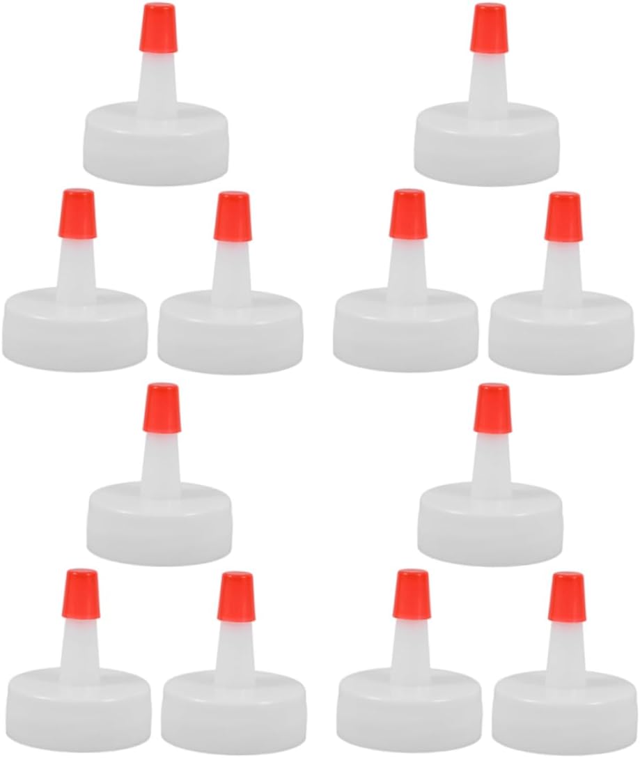Plastic Replacement Bottle Caps for Soda and Squeeze Bottles Leak Resistant Seals