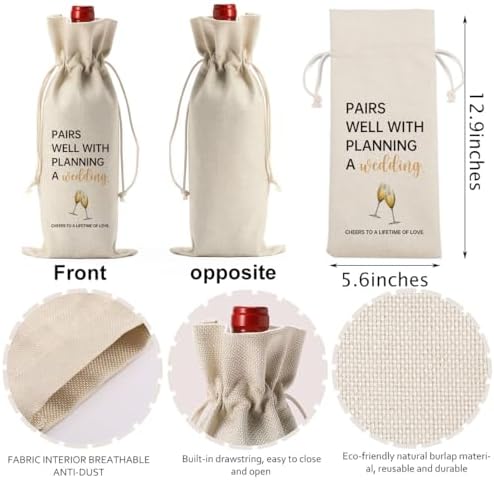 YUANHAO Wine Bag with Drawstring Setup