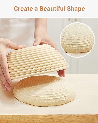 Kootek Banneton Proofing Basket Set 9 Inch